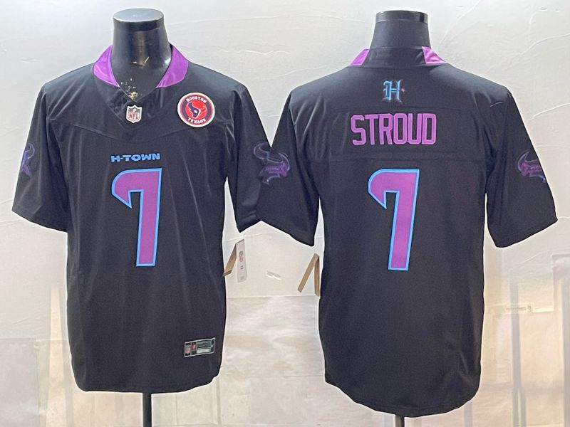 Men Houston Texans #7 Stroud Black 4th generations 2026 Nike Limited NFL Jersey style 2->houston texans->NFL Jersey